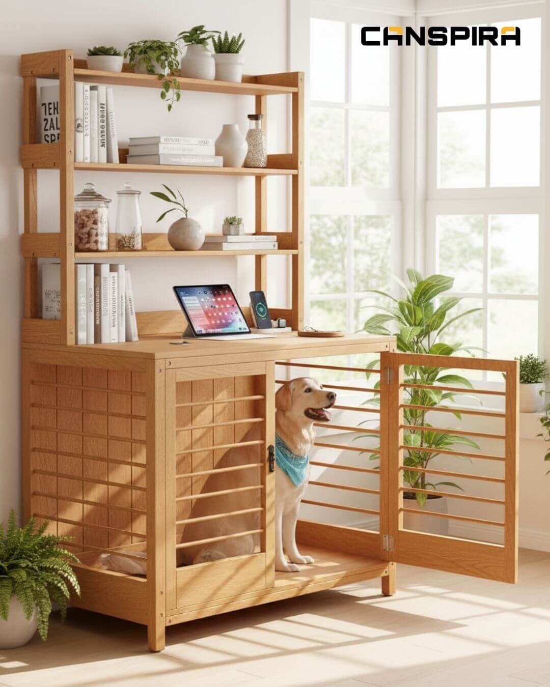 dog crate furniture table