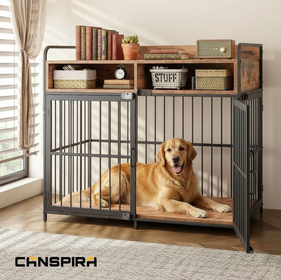dog crate furniture wood