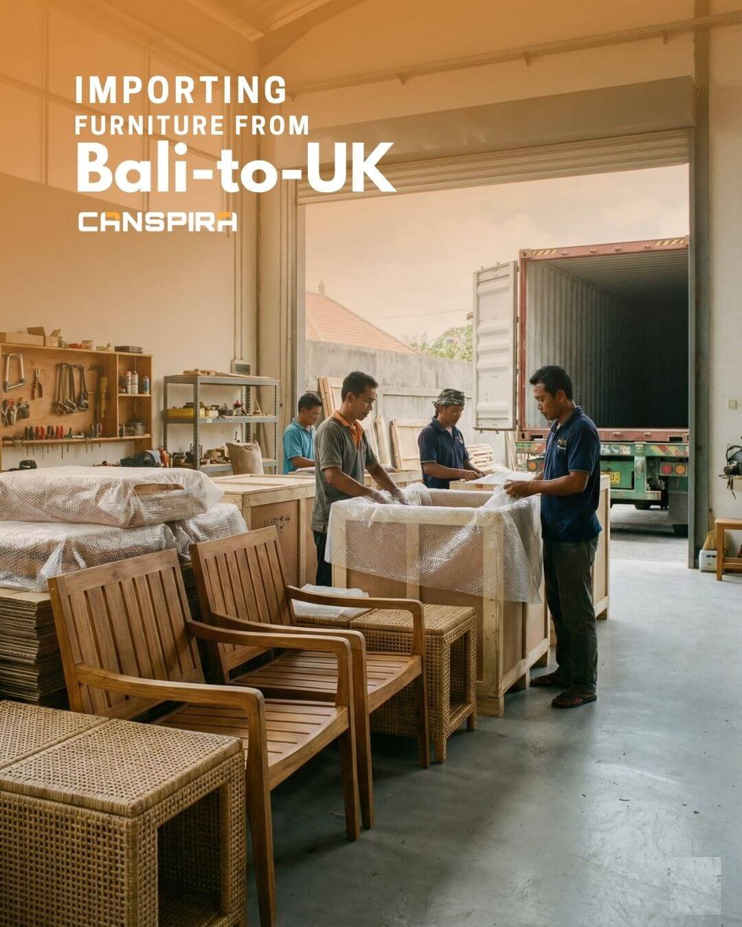 importing furniture from bali to uk