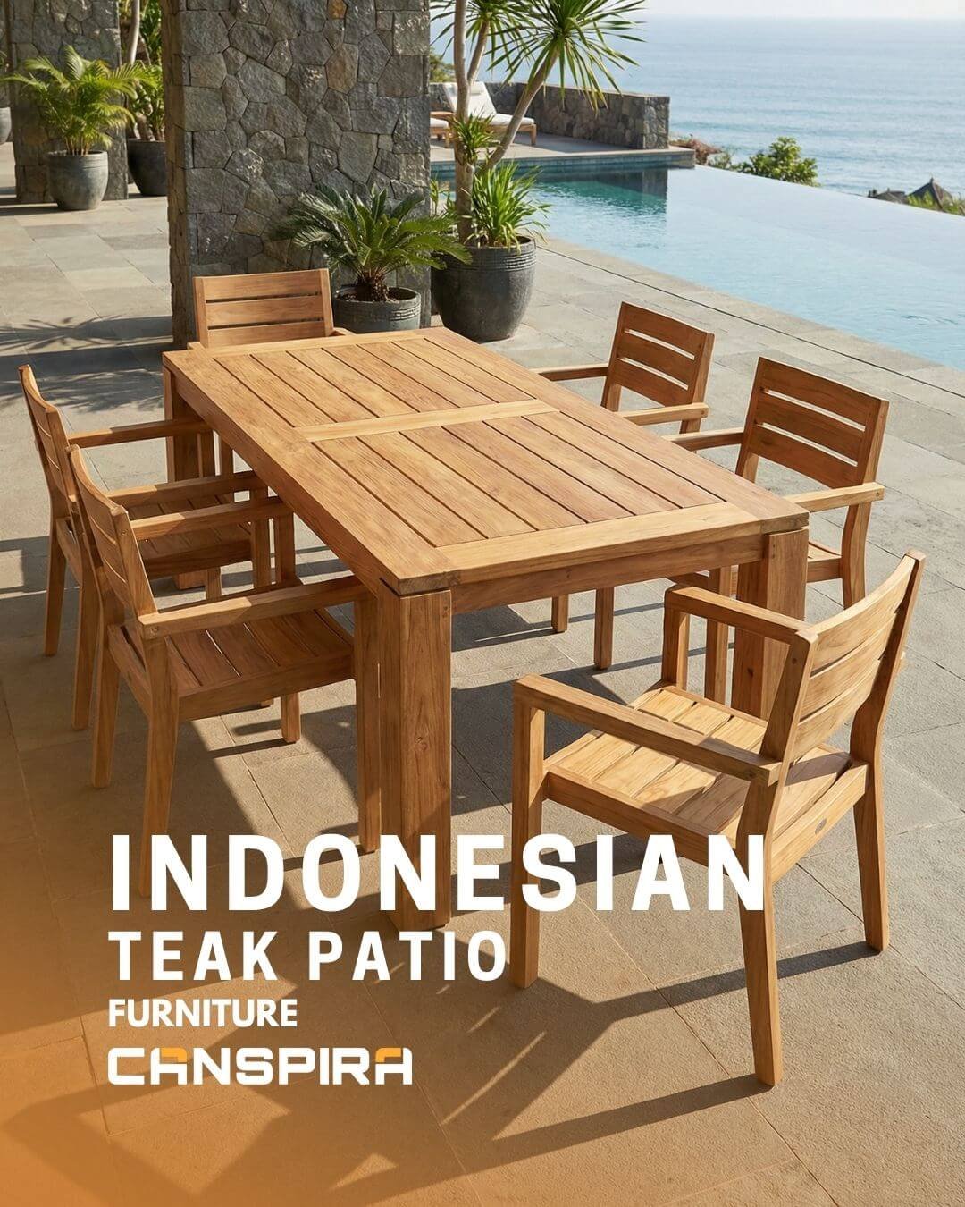indonesian teak patio furniture