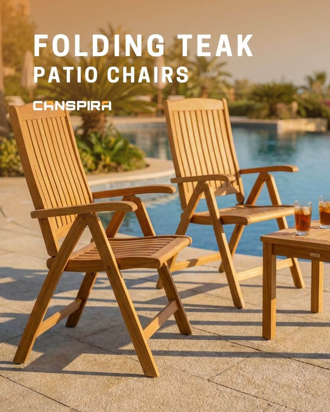 folding teak patio chairs