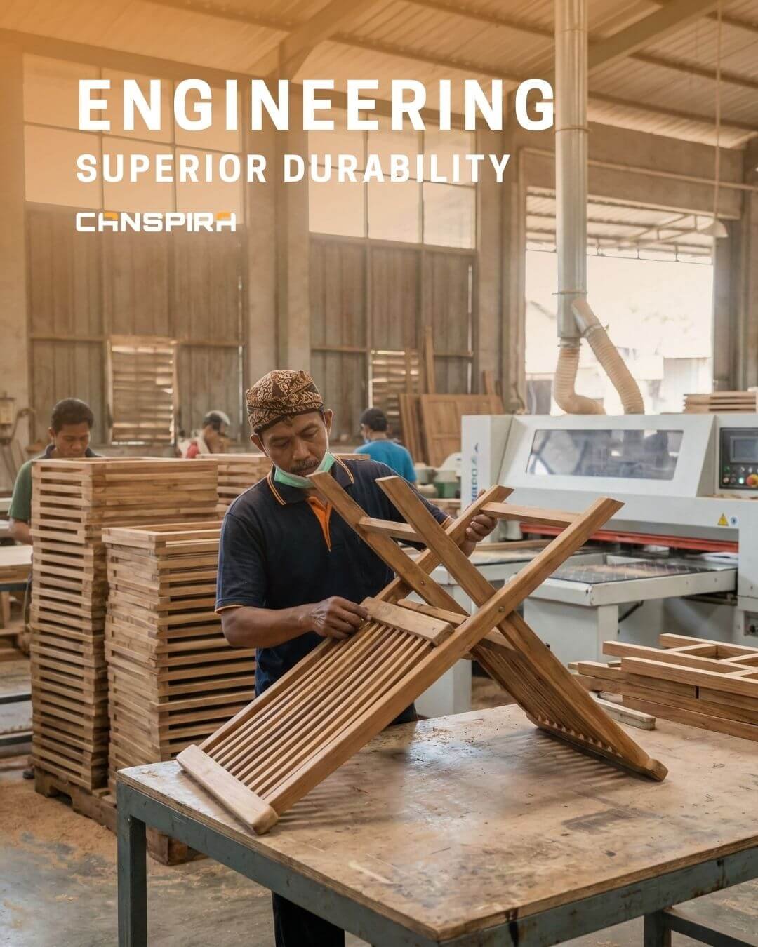 folding teak outdoor chair