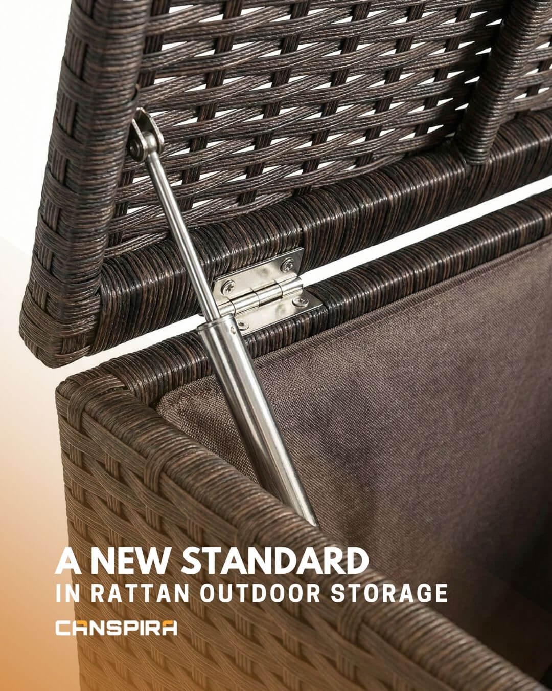 outdoor storage rattan