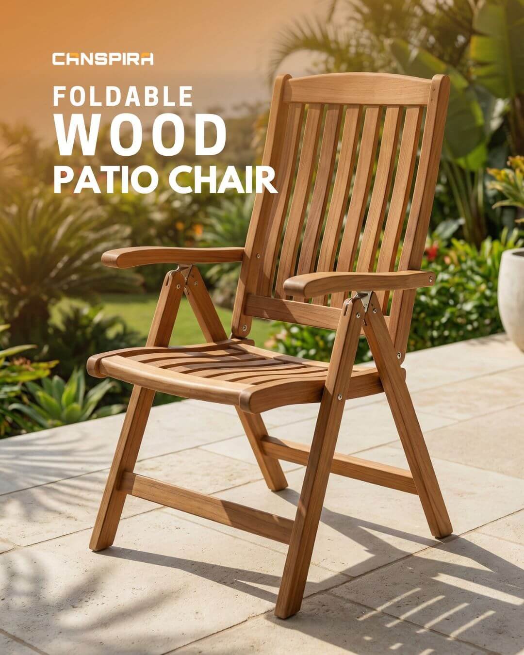 foldable wood patio chairs
