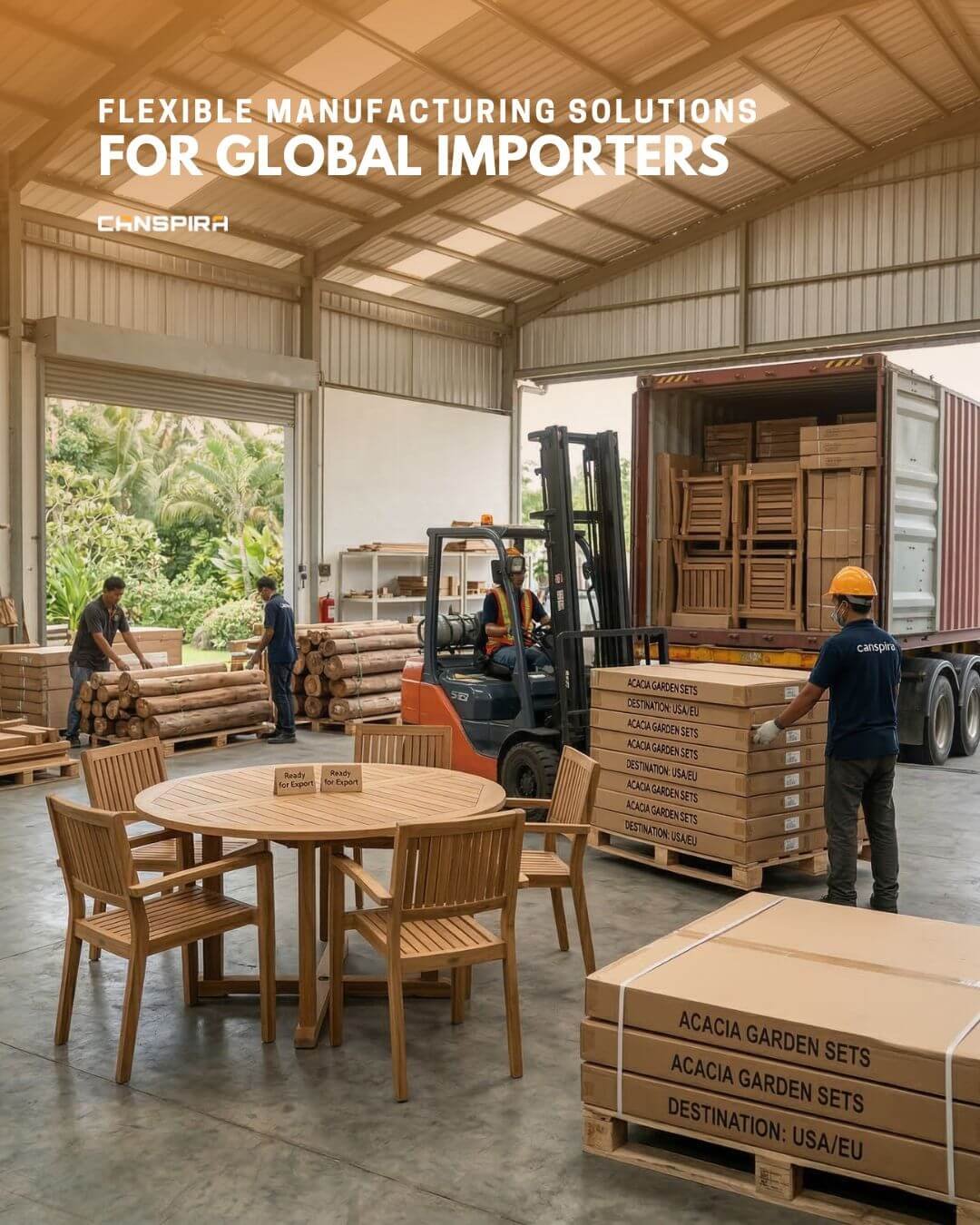 acacia outdoor table and chairs