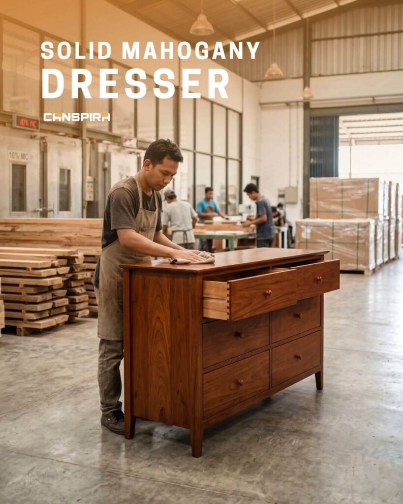 solid mahogany dresser
