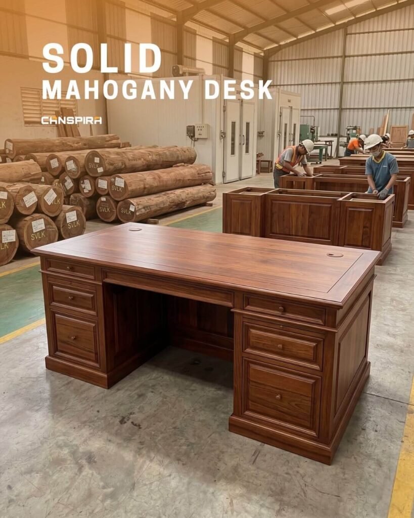 solid mahogany desk