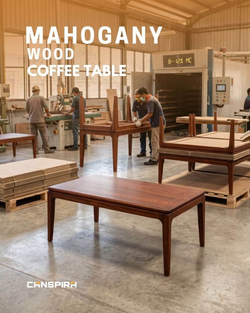 mahogany wood coffee table
