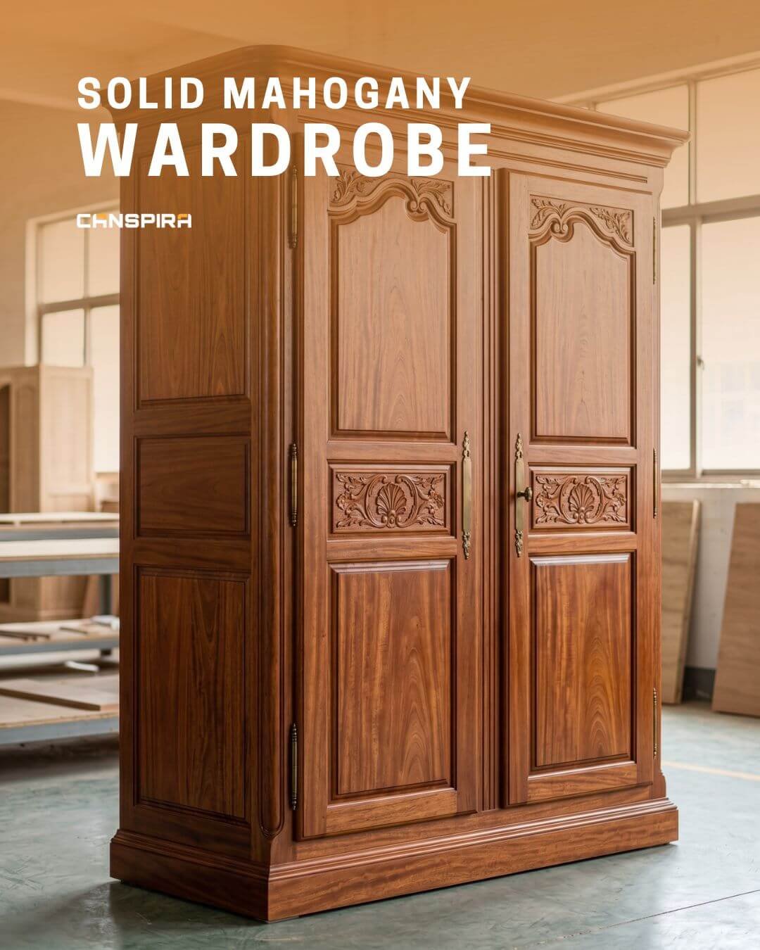 solid mahogany wardrobe