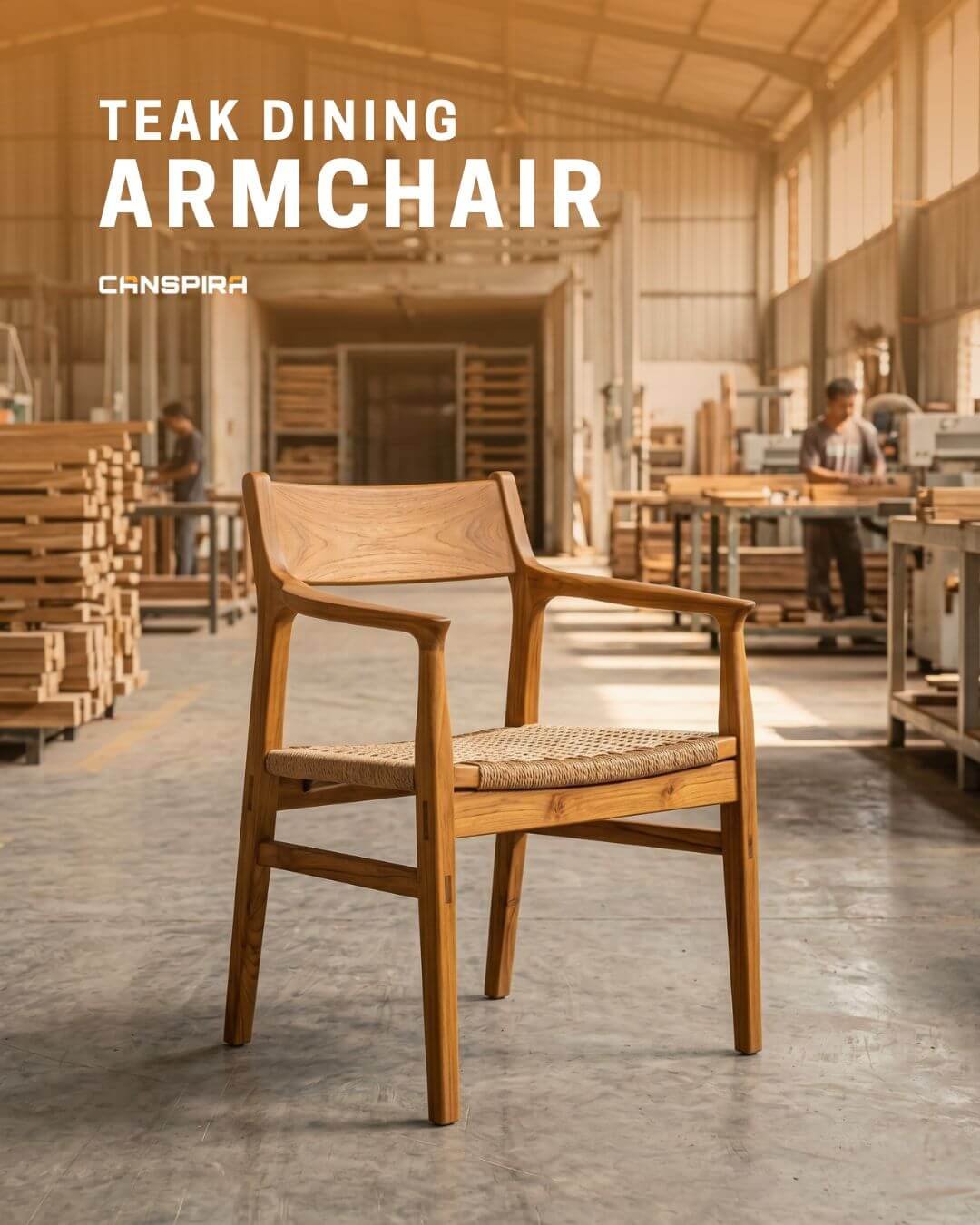 teak dining armchair